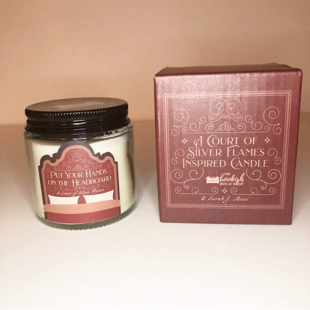 the bookish box a court of silver flames candle - Picture 4 of 7